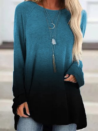 Langarm Retro Blusen & Shirts